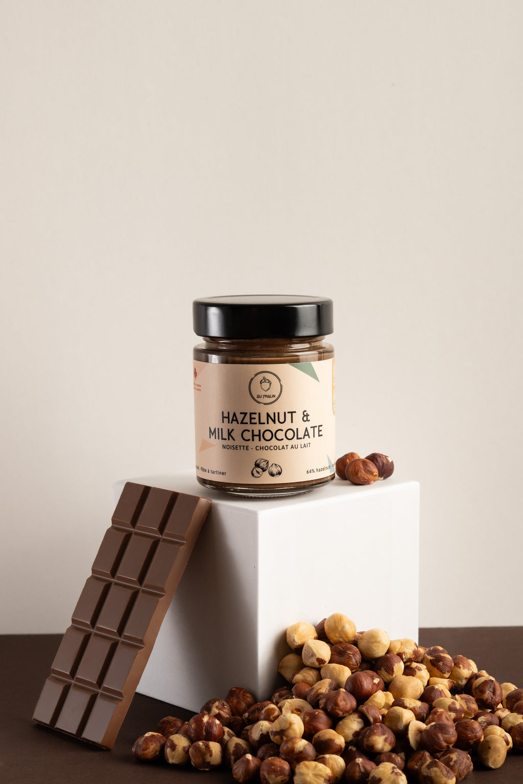 Pâte à tartiner noisette chocolat au lait