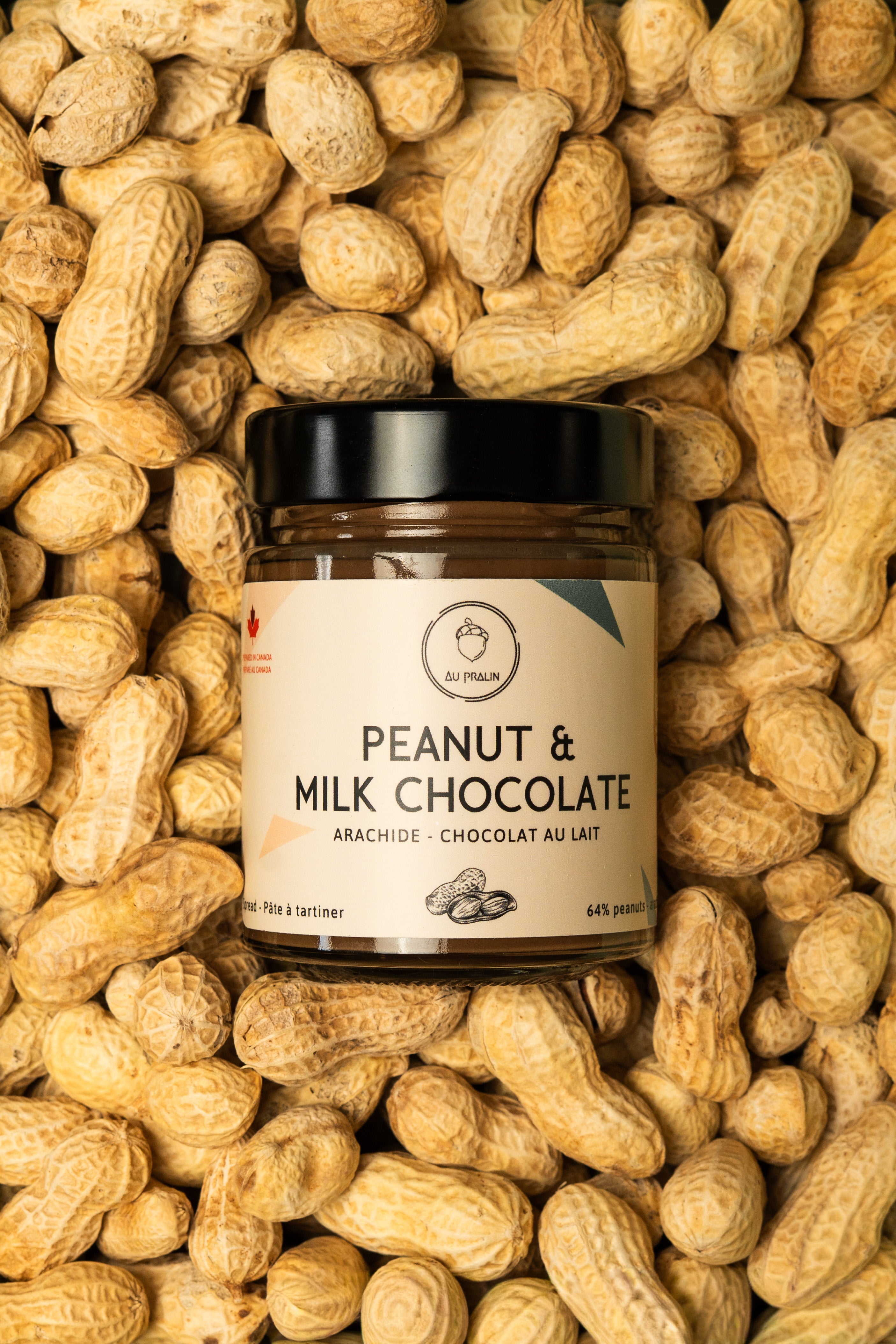 Peanut milk chocolate spread