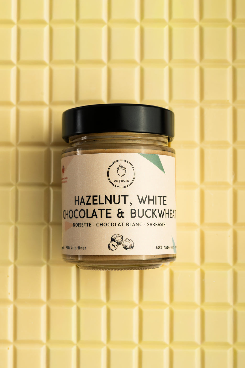 Au Pralin | Hazelnut, white chocolate & buckwheat spread