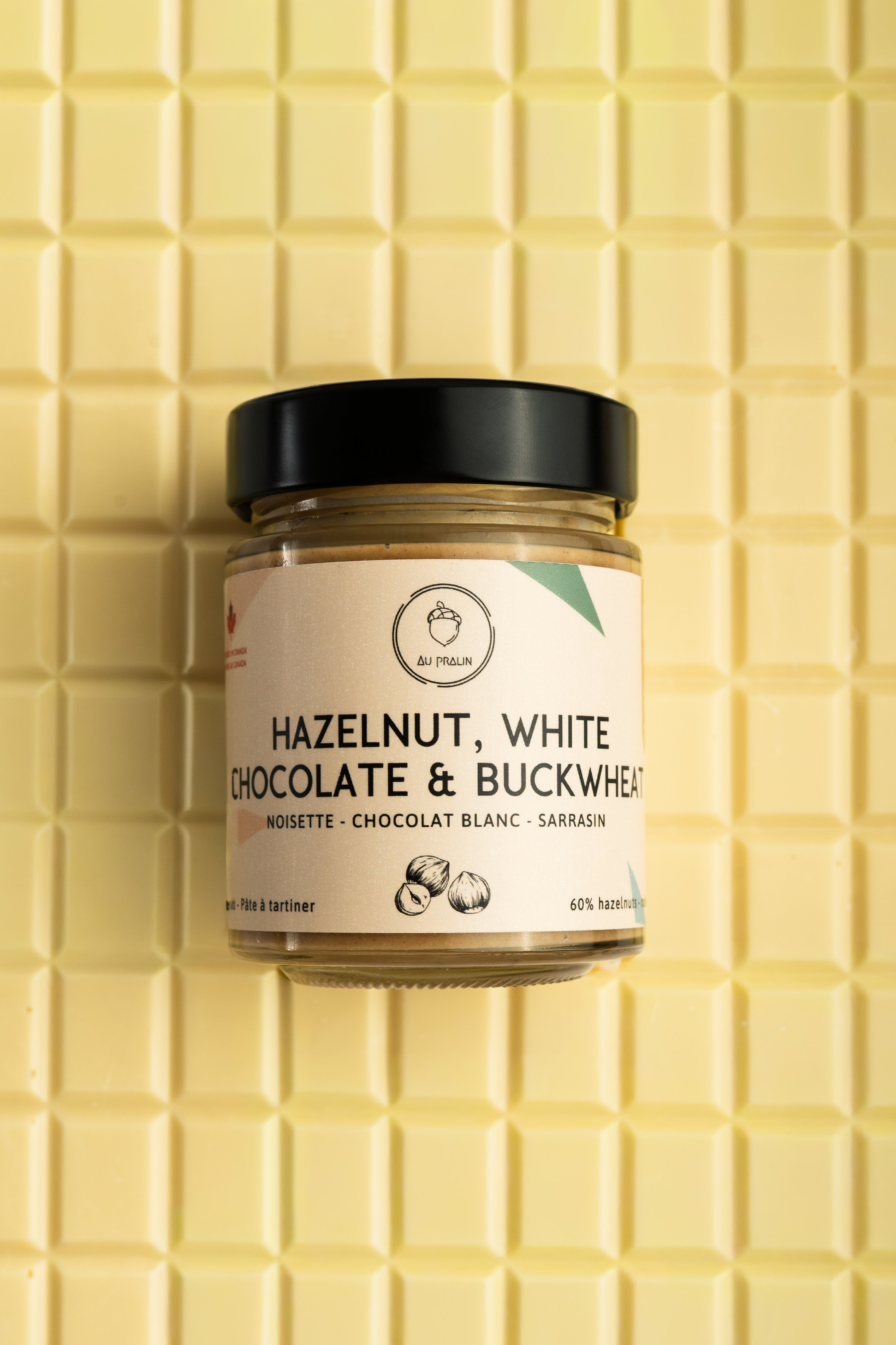 Au Pralin | Hazelnut, white chocolate & buckwheat spread