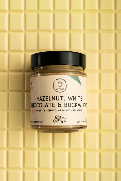 Au Pralin | Hazelnut, white chocolate & buckwheat spread